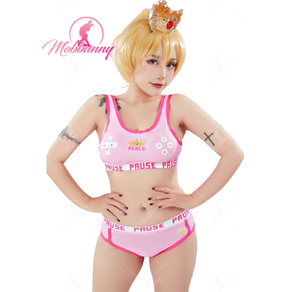 Bralette Triangle Set - MOBBUNNY şeftali türev spor Tank Top