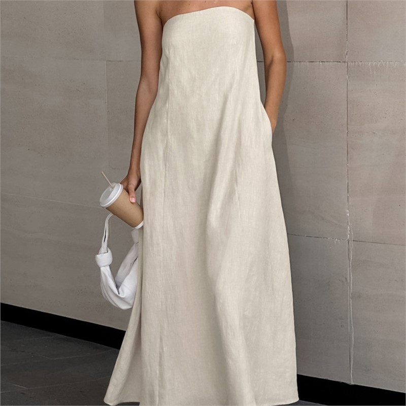 Moda Zarif Basit Tasarım Strap - Linen Dress Wrap incelemesi ve fiyatı
