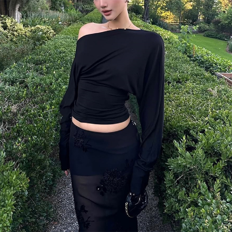 2026 Kadın Tek Omuzlu Uzun Kol - Blouse Off Shoulder incelemesi ve fiyatı