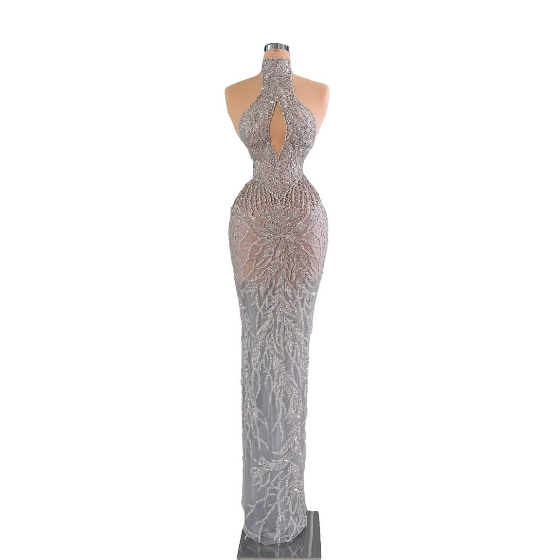 Şık Abiye Elbiseler Halter Yak - Maxi Dress Halter incelemesi ve fiyatı